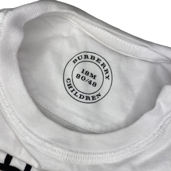 Burberry Long Sleeve T-Shirt 18 Months Mini Rose Print - Picture 4 of 4